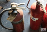 2 safety first 30lb fire extinguishers