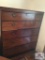 Early 5 drawer chest w/ brass key holes and pull s