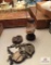 B & O Railroad lock with key, Adlaha?? Lock, unmarked lock, and small lantern