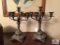 Pair candlesticks marked Tiffany 4770 Silver soldered