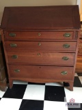 Cherry slant front writing desk