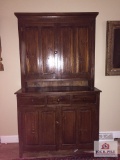 8 panel set back cupboard with 3 drawers