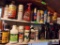 contents on shelf paint, grease