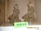 2 glass figurines