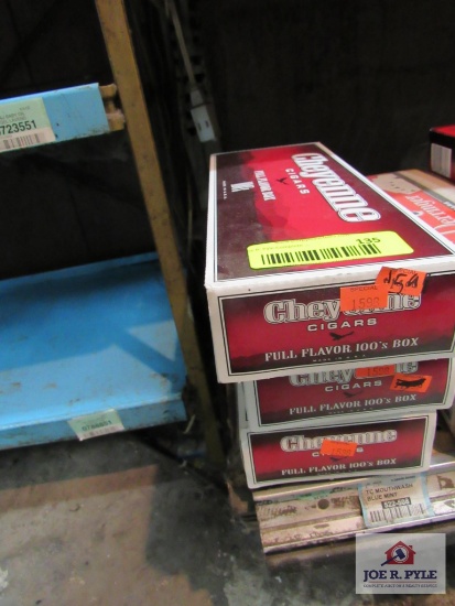 3 cartons of Cheyenne cigars