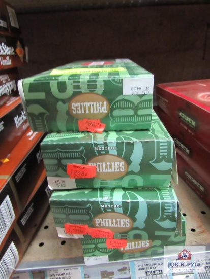 4 cartons of philly menthol cigars