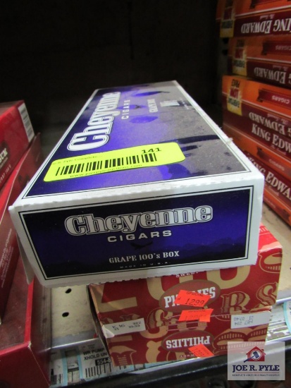 2 boxes of phillies cigars, 1 grape carton Cheyenne