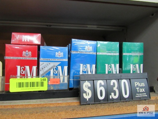 MISC lot of L&M cigarettes approx. 27 packs