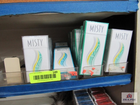 misc. lot of misty cigs approx. 29 packs