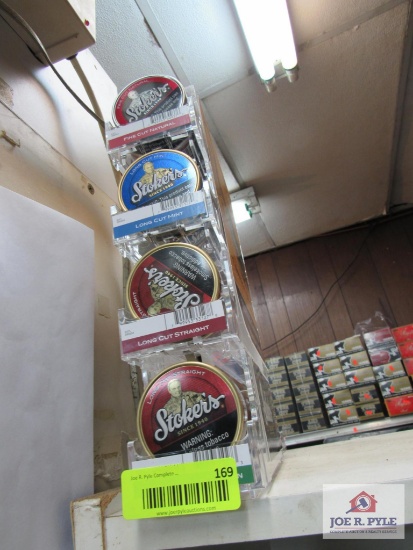 lot of 17 cans of stokers snuff