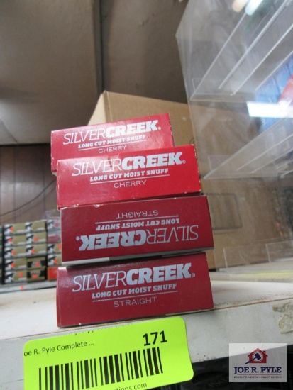 lot of 4 2 packs of silvercreek longcut snuff