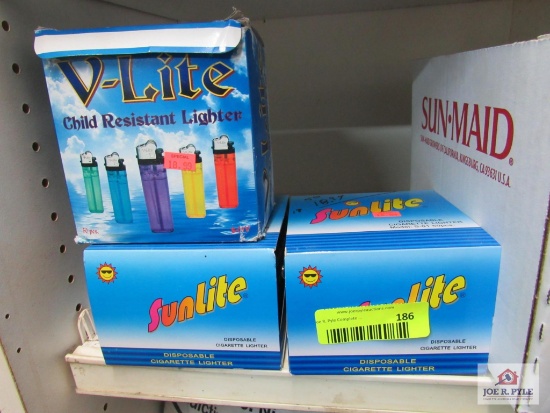 3 cases of lighters