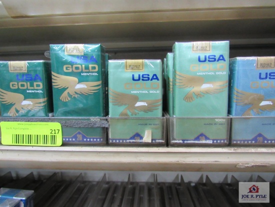 42 packs of USA gold green
