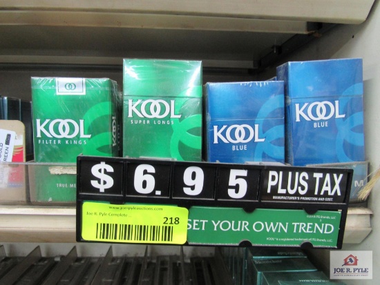 34 packs 0f Kool cigs
