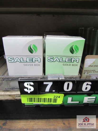 11 packs of Salem cigs