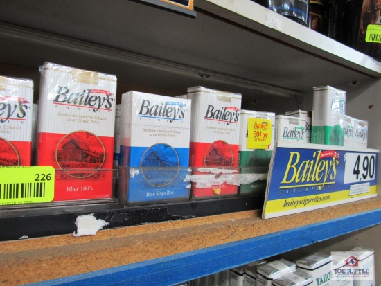 32 packs of Baileys cigs