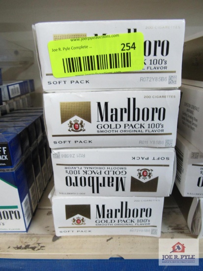 4 cartons of Marlboro light 100's