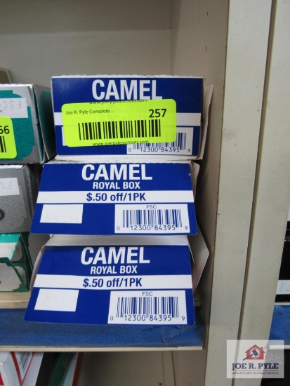 3 cartons of camel royal box cigs