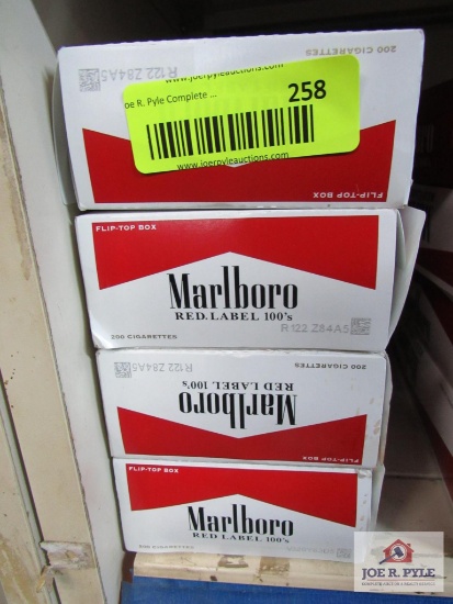 4 cartons of Marlboro red 100'2