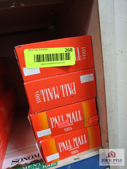4 cartons of pall mall orange 100