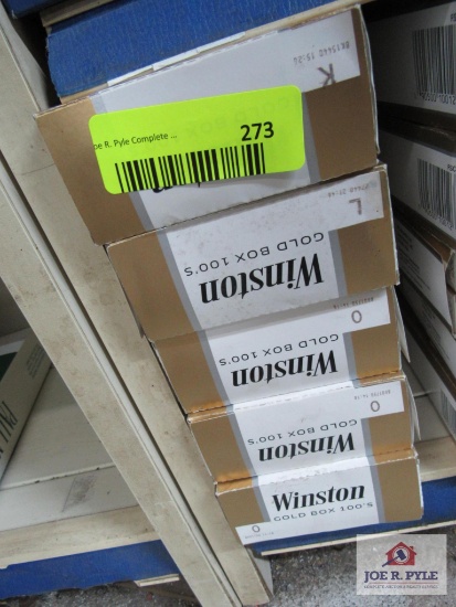 5 cartons of Winston light 100's
