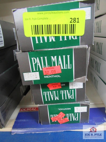 4 cartons of pall mall menthol