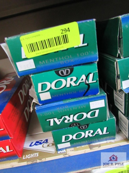 4 cartons of Doral menthol