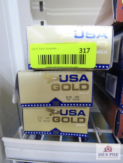 3 cartons of USA gold lights