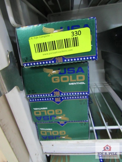 4 cartons of USA gold menthol