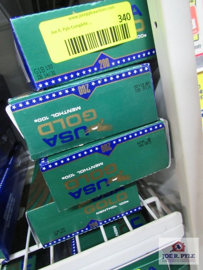 4 cartons of USA gold menthols 100