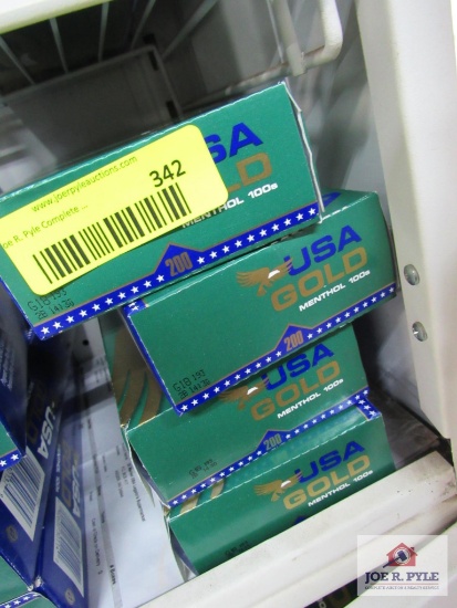4 cartons of USA gold menthols 100