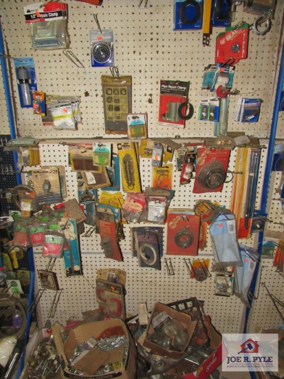 4 ft section nails bow saw, other hardware items