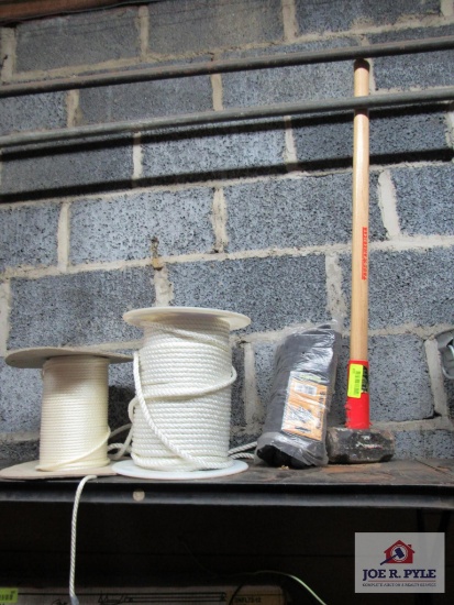 sledge hammer gloves rope