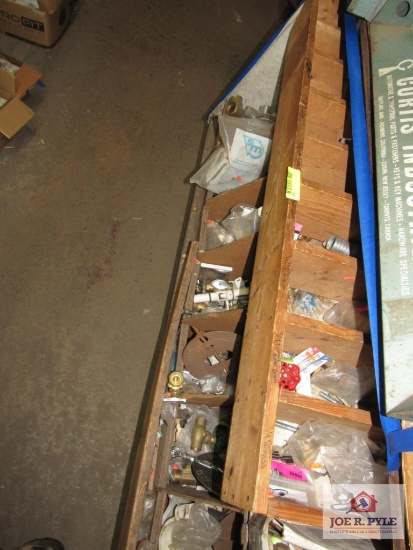 4 ft shelf of valves,