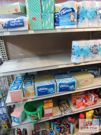 4 ft section of tissues, bug spray