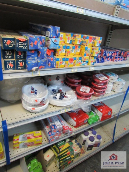 4 ft section of aluminum foil, press and seal, Styrofoam plates, etc.
