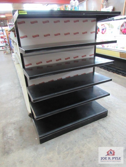 4 ft black shelf empty