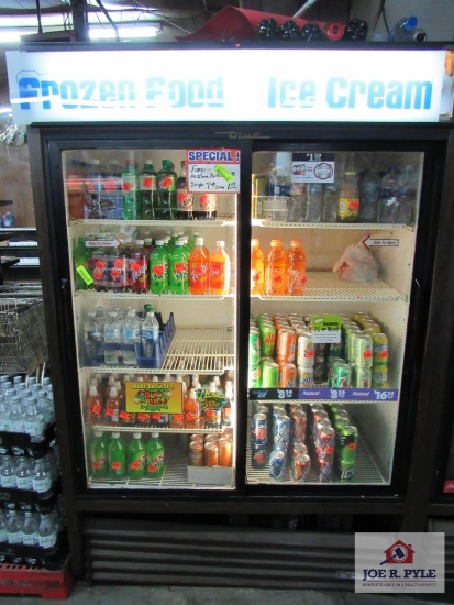 true 2 door sliding cooler
