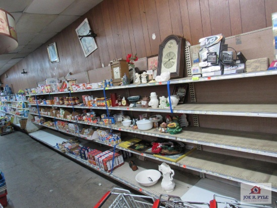 28 ft of wall shelving