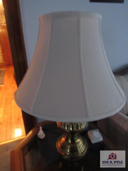 end table and lamp