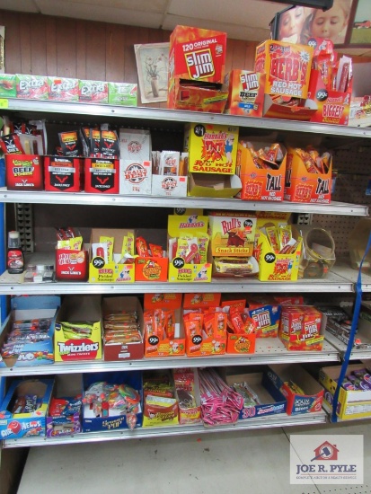 4ft section of gum, slim jims, etc.