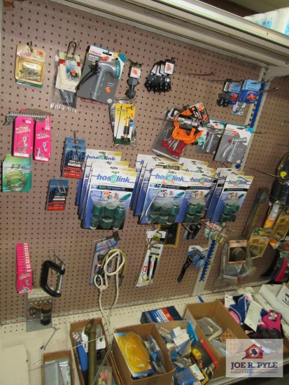 4 ft section of misc. clamps, water hose heads, etc.