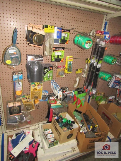 4 ft section of weed eater string, lawnmower blades, etc.