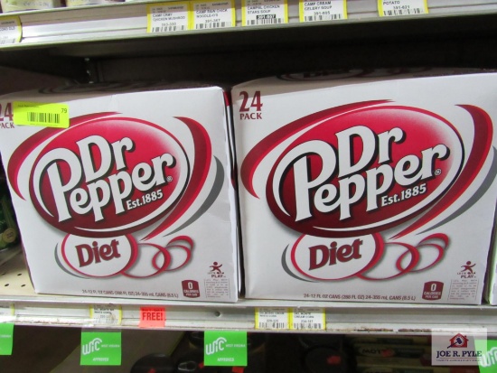 4 24 packs of diet dr pepper