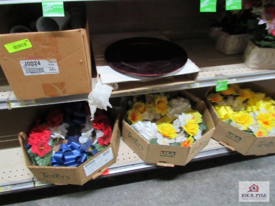 4ft shelf of memorial day flowers