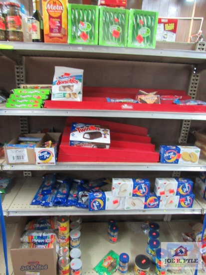 4 ft section of candy canes, snack cakes, etc.