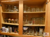 Cabinet of stemware & cups