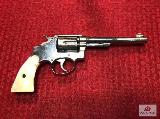 SMITH & WESSON 5 SCREW DOUBLE ACTION NICKEL REVOLVER .38 S&W | SN: 379061