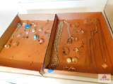2 Boxes of costume jewelry
