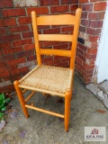 Woven bottom side chair